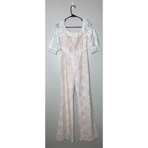 NWT Foxiedox white lace jumpsuit